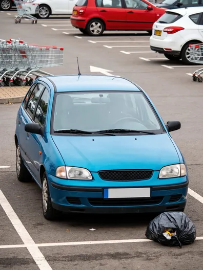 Sample photo: Clean up a car listing photo